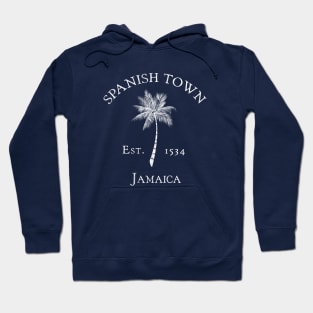 Spanish Town Jamaica Vintage Palm Hoodie